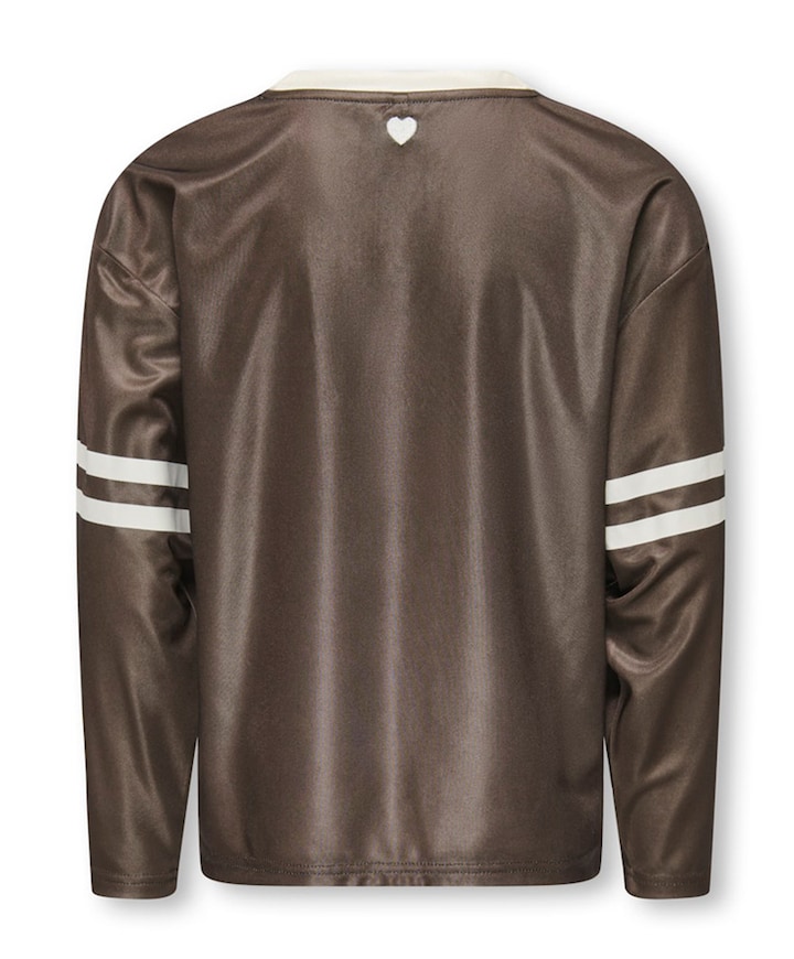 Meisjes longsleeve bruin