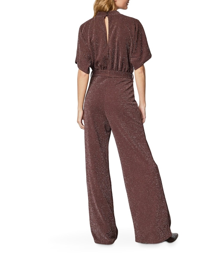 Girl-ju4 dames jumpsuit bruin
