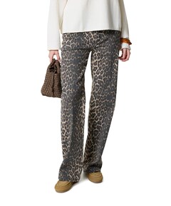 WIDE dames jeans beige