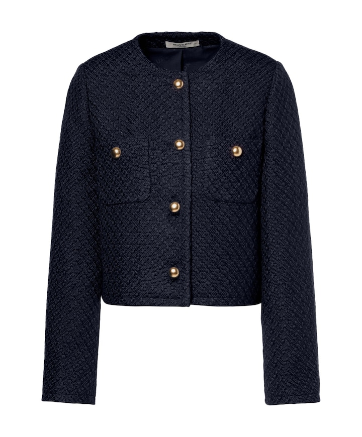 Dames jas blauw