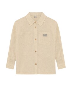 Jongens overhemd lange mouw beige