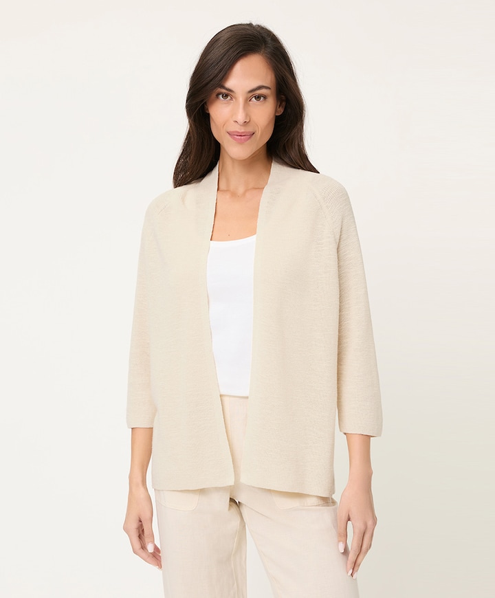 Dames vest beige