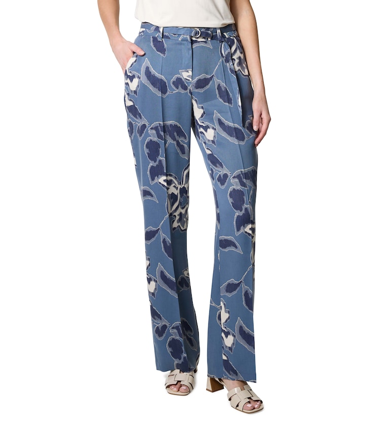 Luisa Wide dames broek blauw