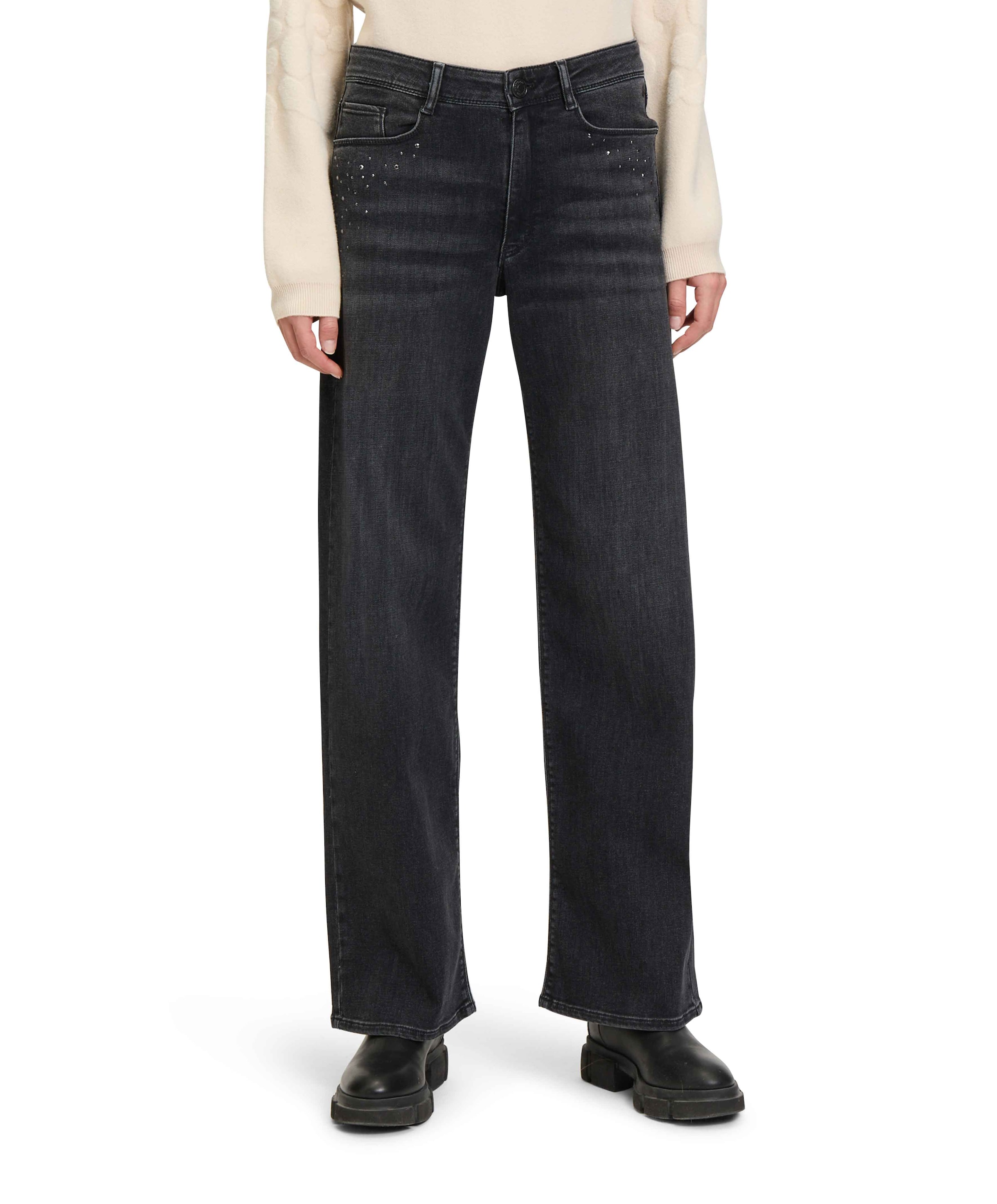 1/1 LAEnge jeans zwart