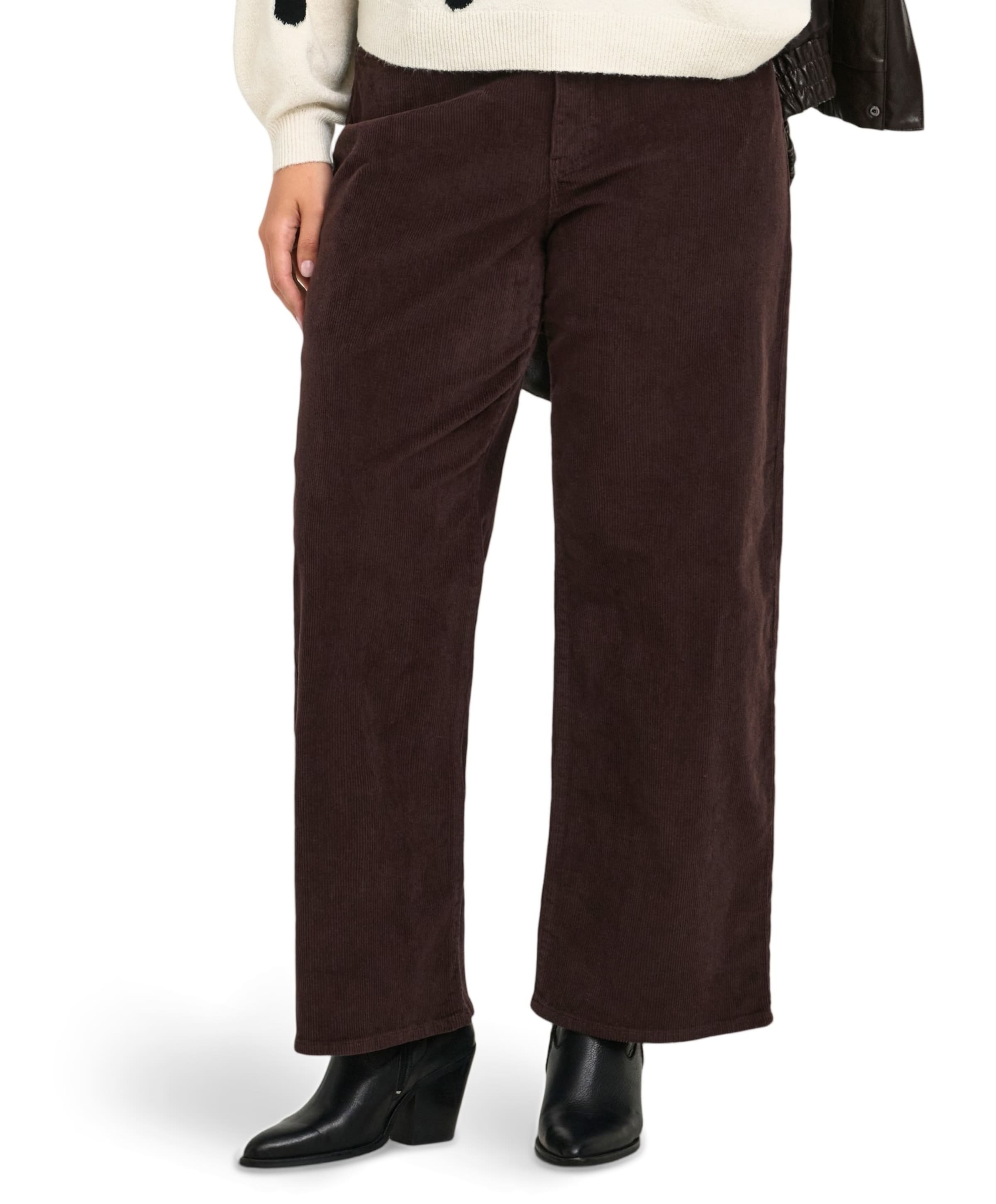 CARHOPE GLOBAL EX HW WIDE CORD PNT dames broek bruin