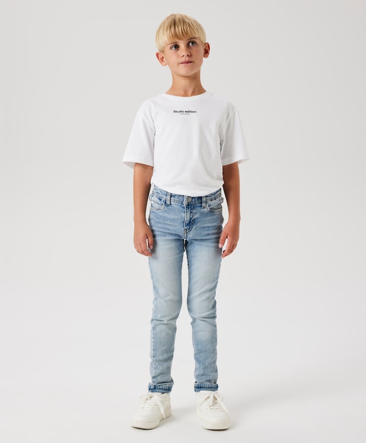 NKMTHEO XSLIM 1280-GY NOOS jeans blauw