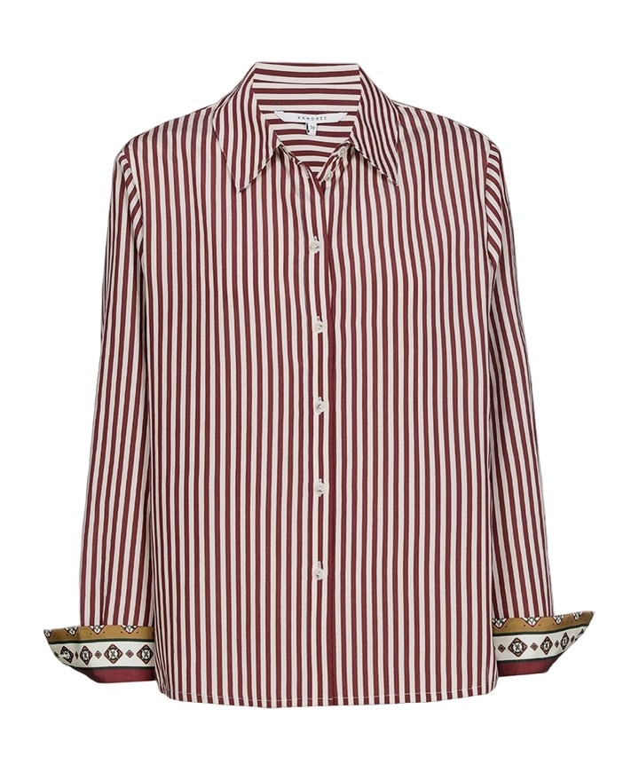 Dames blouse bordeaux