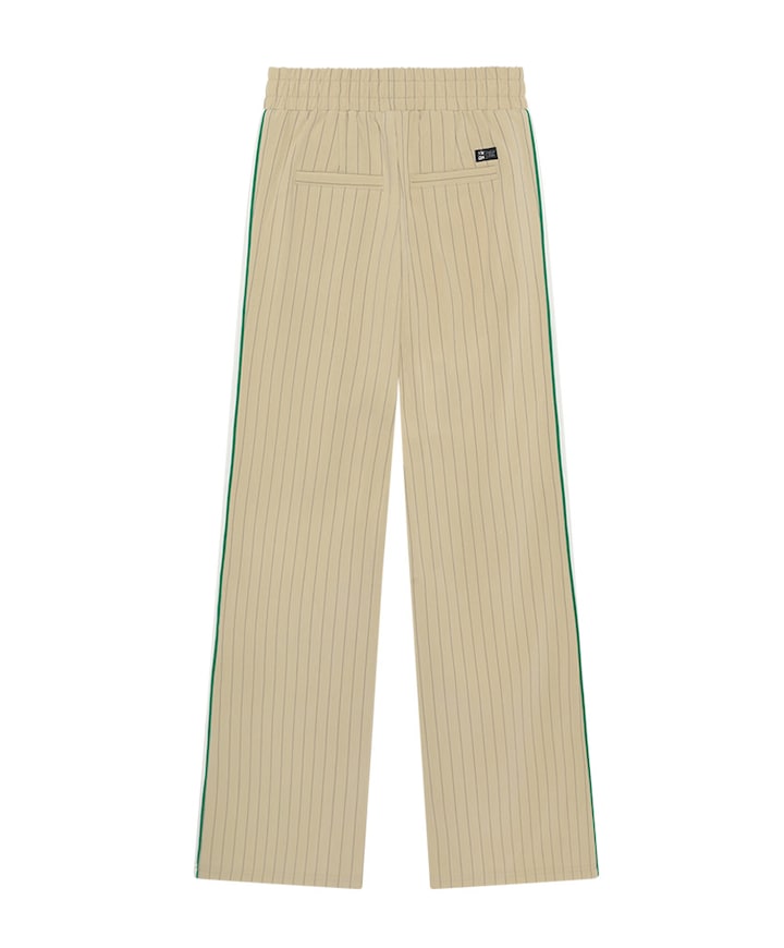 Wide Pinstripe meisjes broek beige