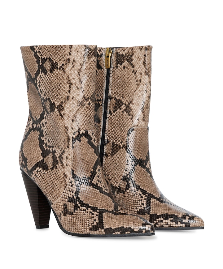VALINDA TETI dames enkellaarzen beige