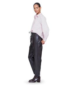 Pu dames broek bruin