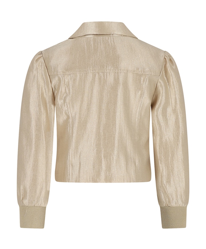 Meisjes blazer goud