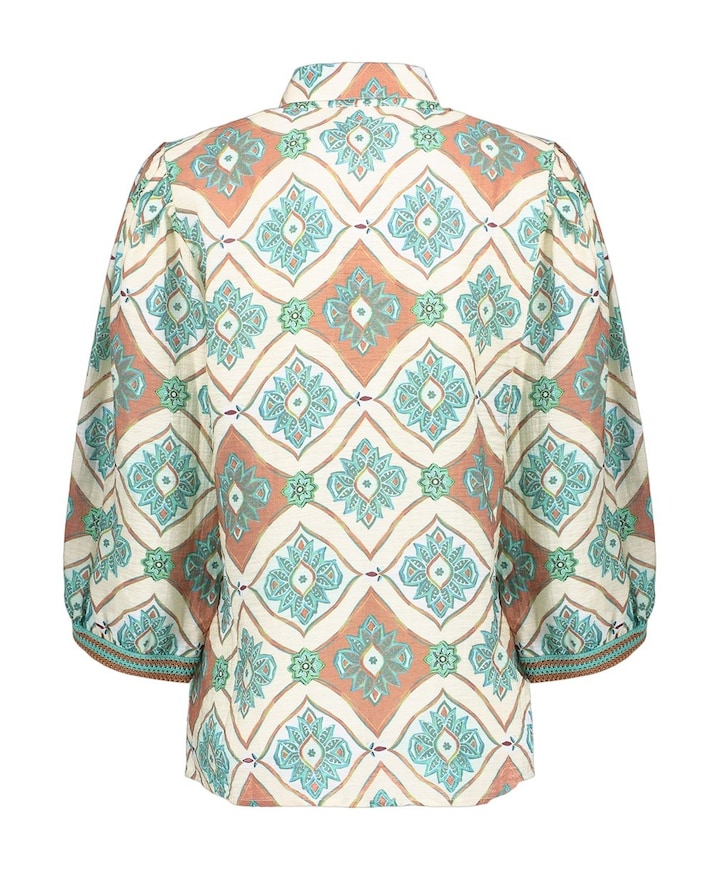 Dames blouse blauw