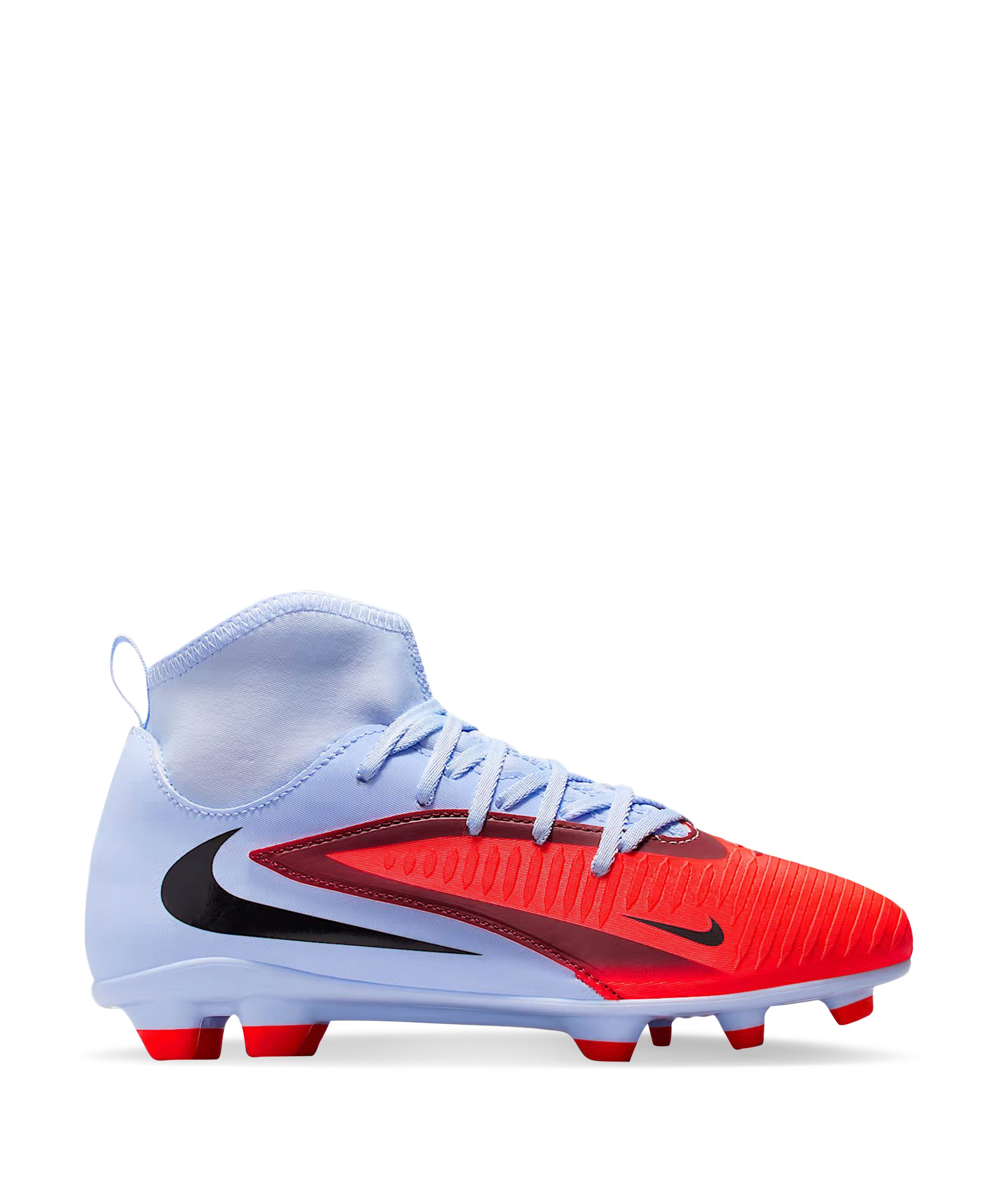 Jr Phantom 6 High Club Fg/mg jongens voetbalschoenen blauw