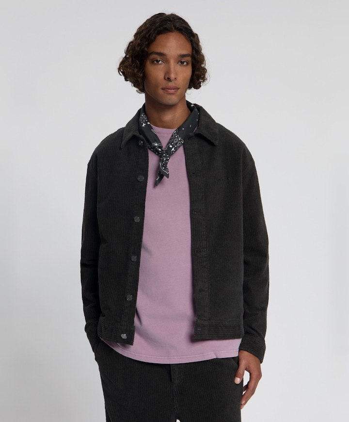Heren overshirt grijs