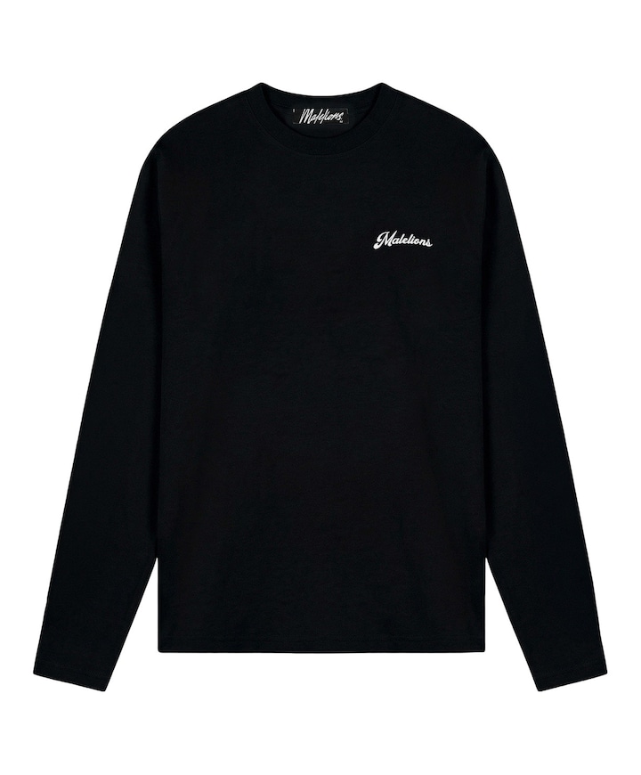 Heren longsleeve zwart