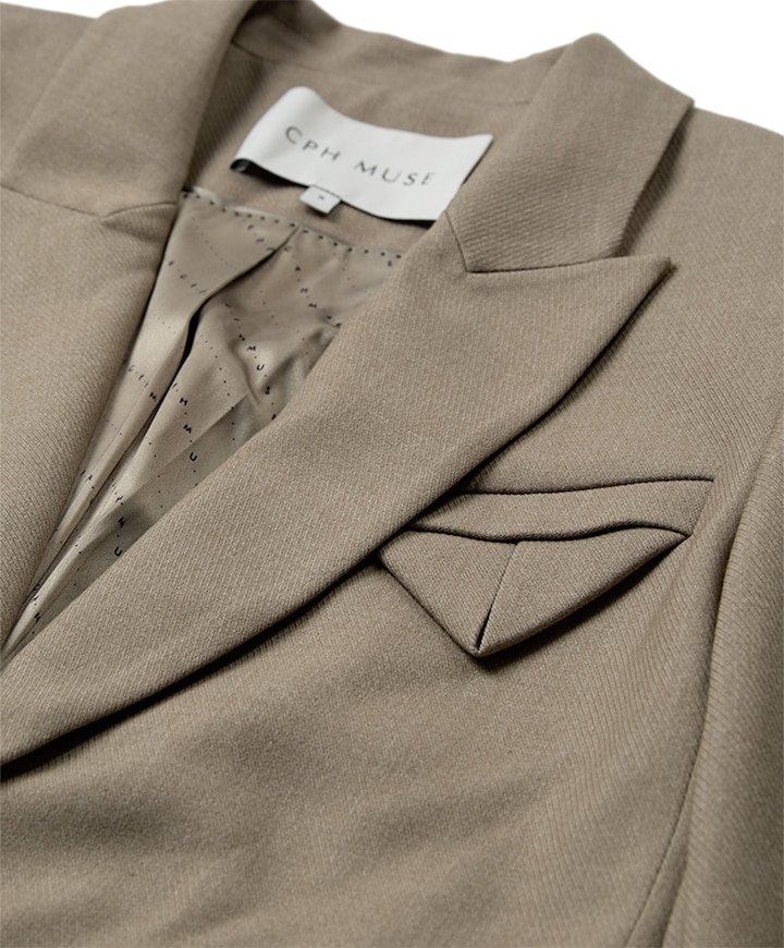 Dames blazer beige