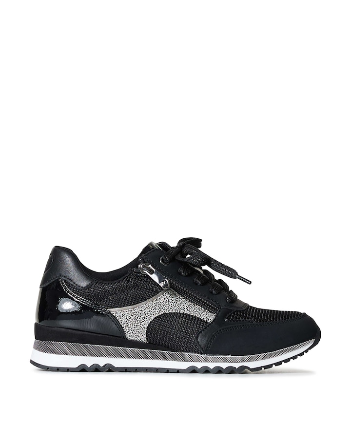 Women Lace-up dames sneakers zwart