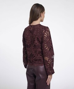 Dames blouse bordeaux