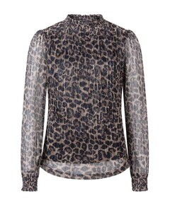 Blouse lange mouw bruin