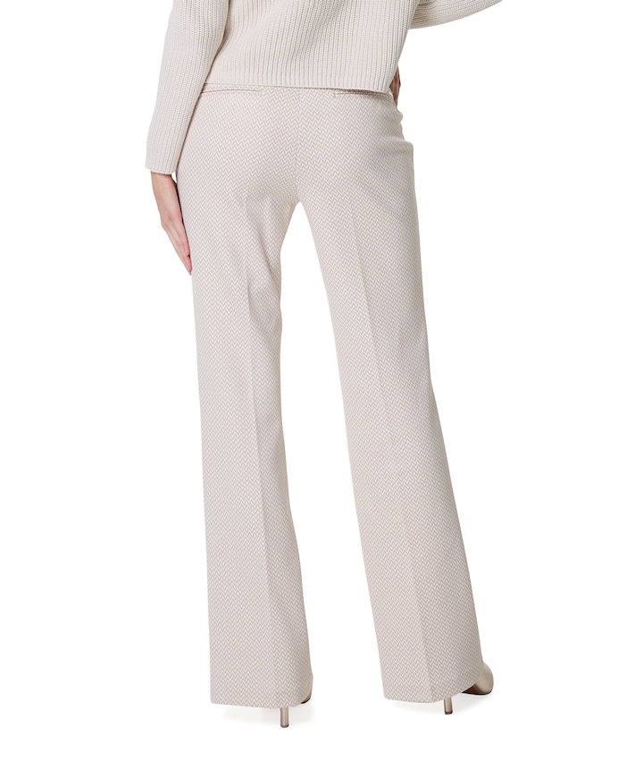 Bootcut Slim dames broek beige