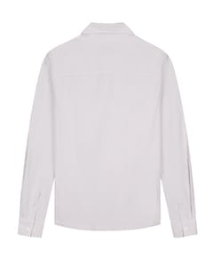 Heren overhemd lange mouw paars