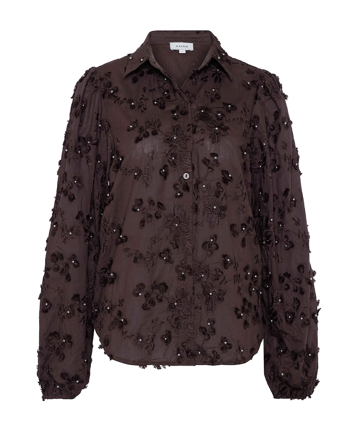 Dames blouse bordeaux