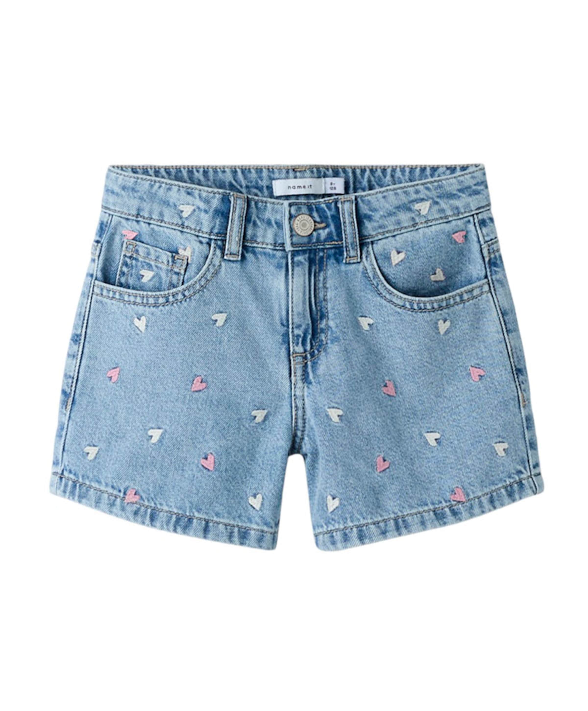 NKFBELLA REG DNM 3674-BE NOO meisjes korte broek blauw