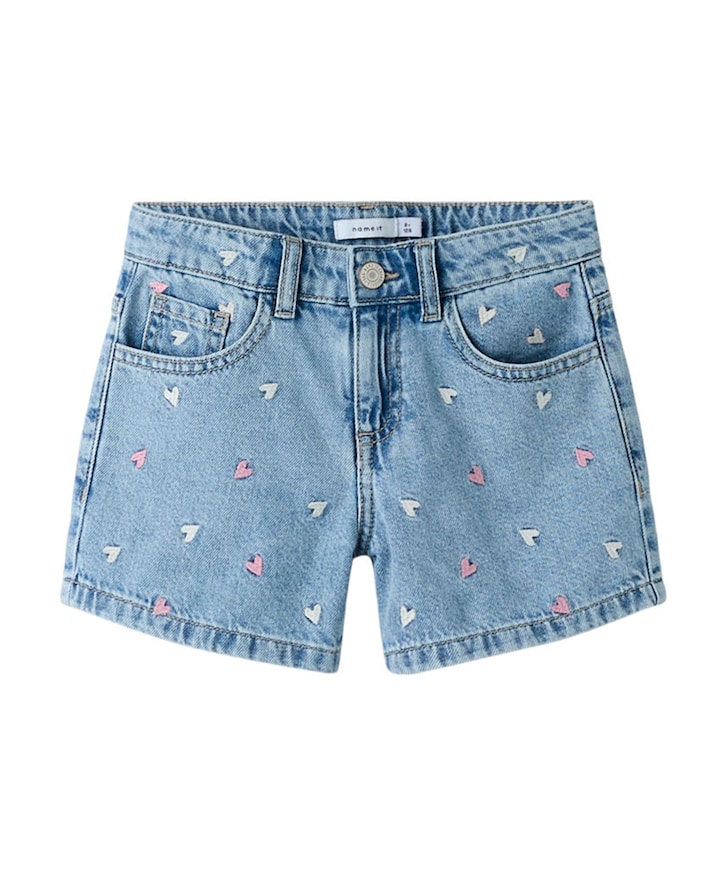 NKFBELLA REG DNM 3674-BE NOO meisjes korte broek blauw