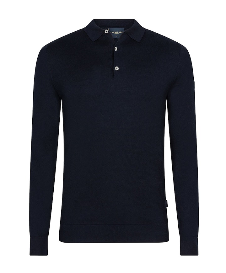 Heren polo blauw