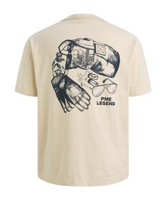 Heren T-shirt ecru