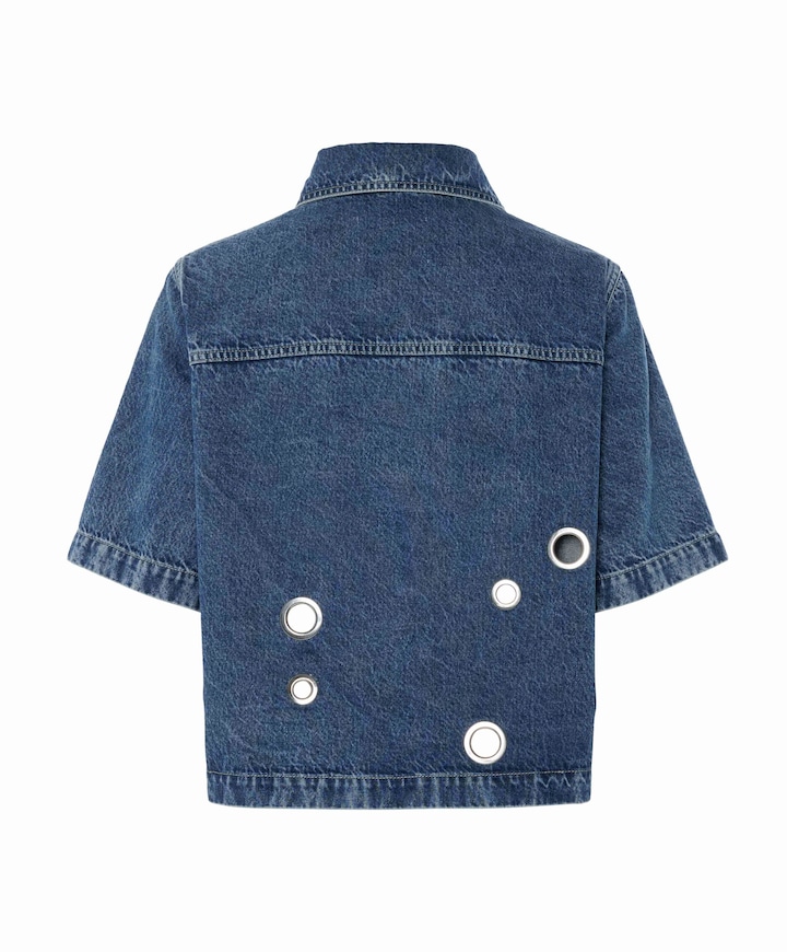 Blouse blauw