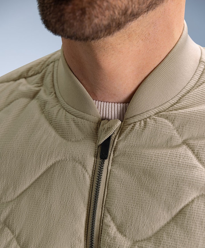 Heren bodywarmer beige