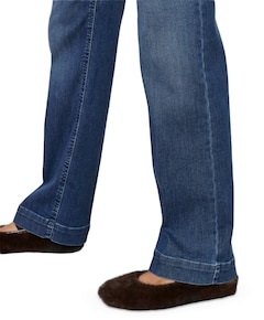 Jenny Wide dames jeans blauw