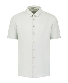 Heren overhemd korte mouw groen
