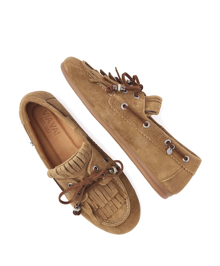Dames mocassins June Loua bruin