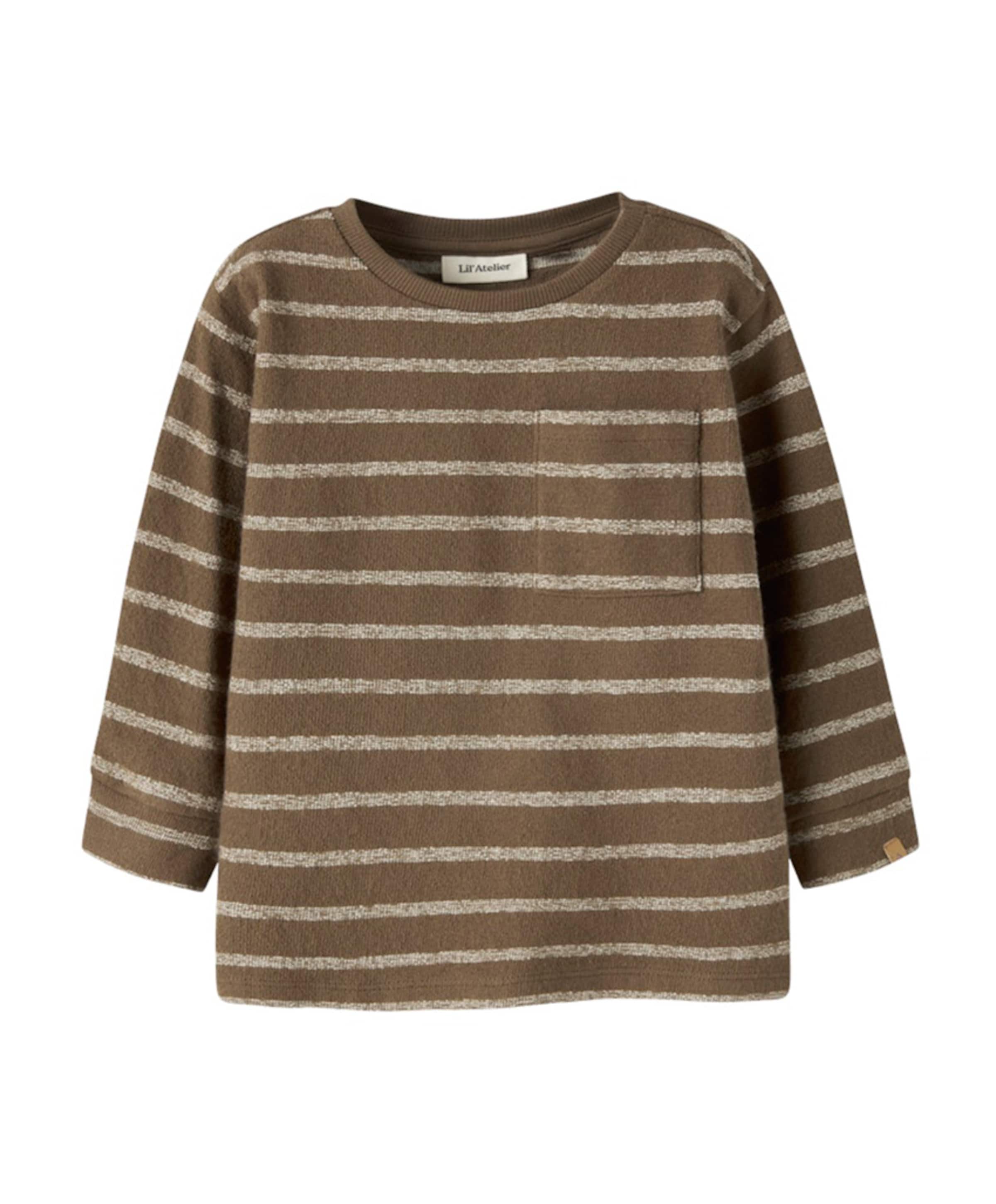NMMOBY LS LOOSE TOP LIL meisjes korte broek bruin