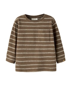 NMMOBY LS LOOSE TOP LIL meisjes korte broek bruin