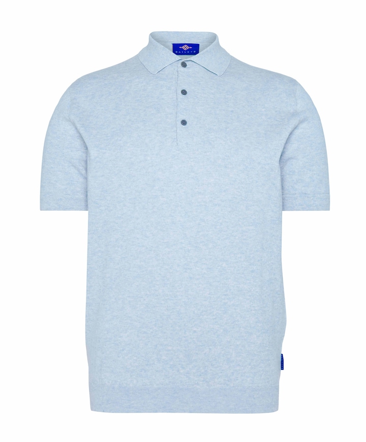 Heren polo blauw
