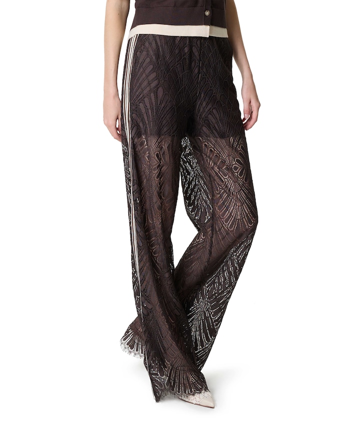 LetiCC Lace Panel LL dames broek bruin