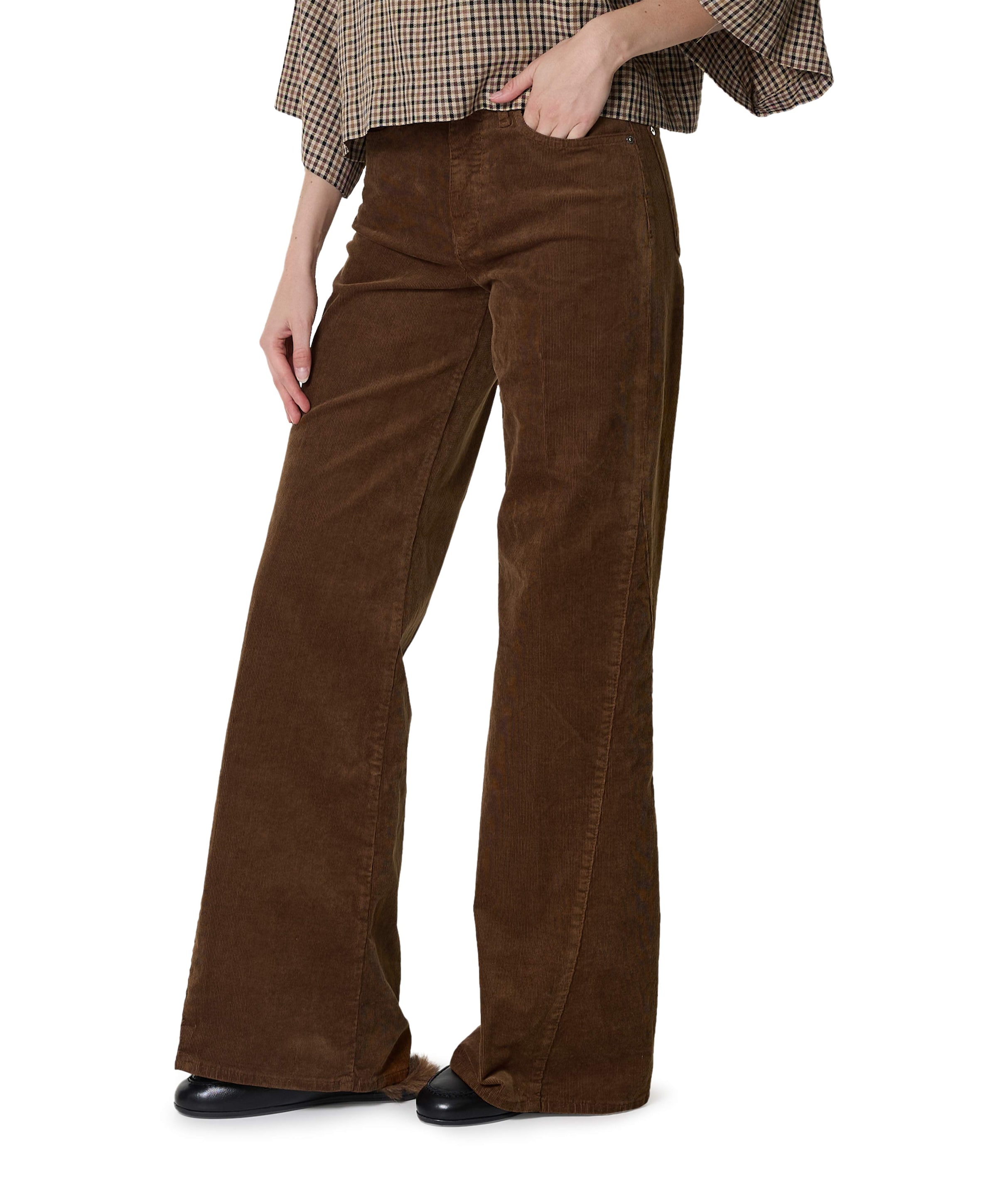 Lotta Corduroy  dames broek bruin