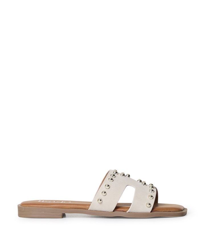 Zakiya dames slippers beige