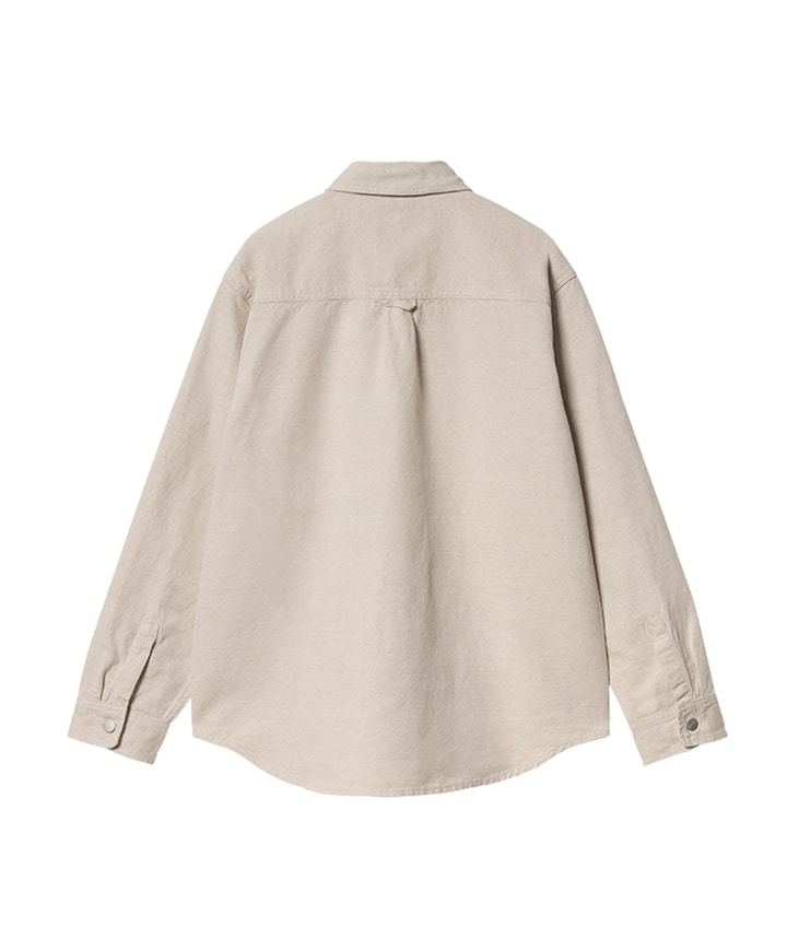 Heren overhemd lange mouw ecru