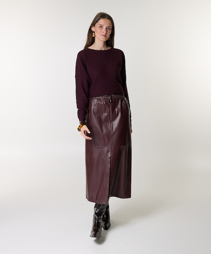 Dames rok bordeaux