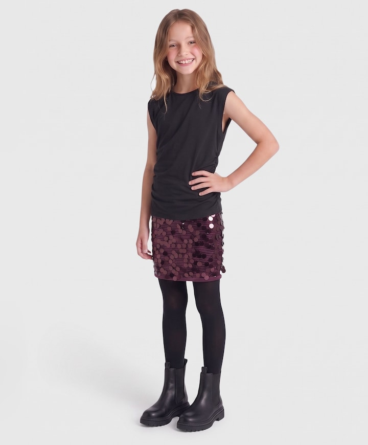 Meisjes rok bordeaux
