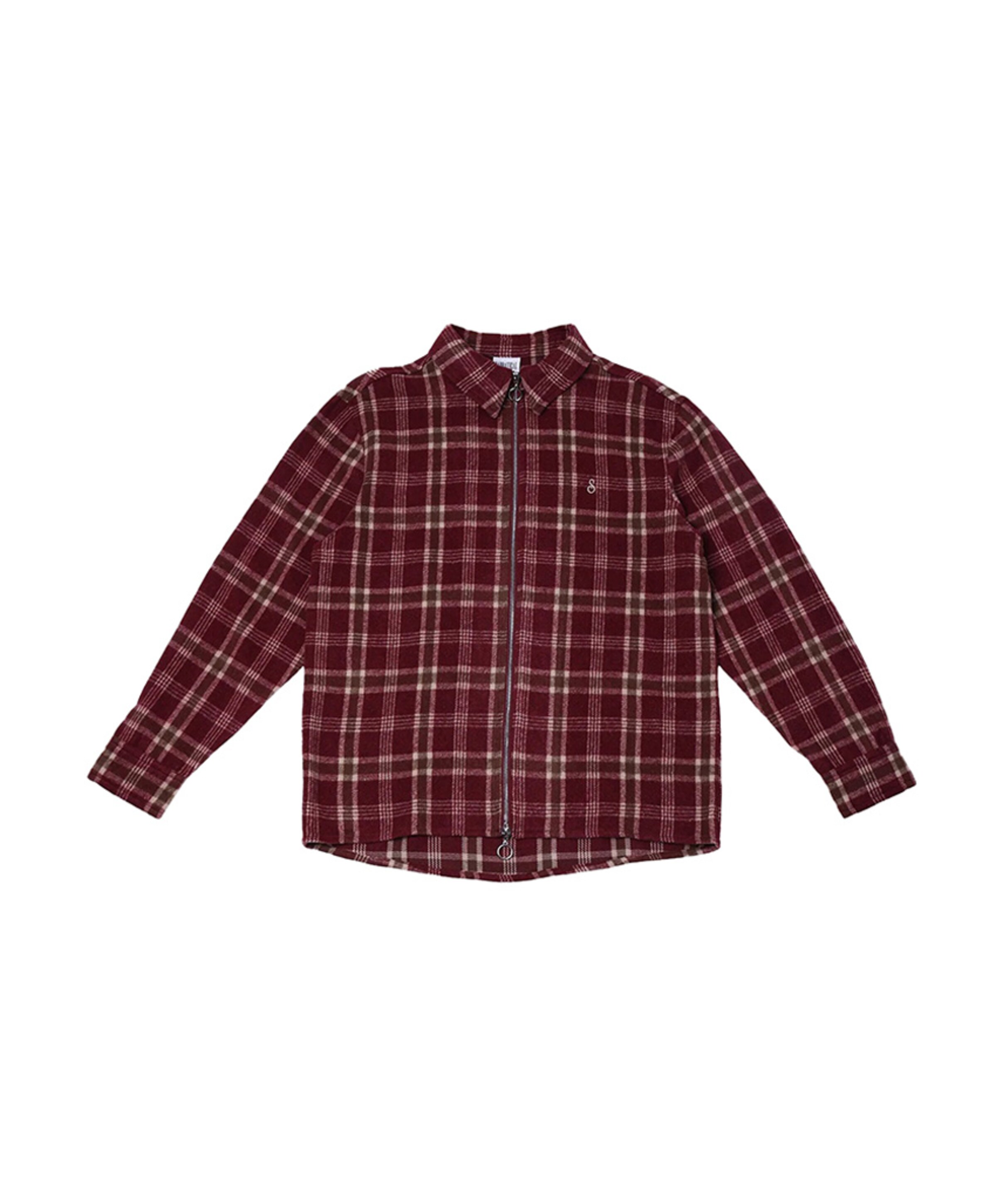 Overshirt lange mouw bordeaux