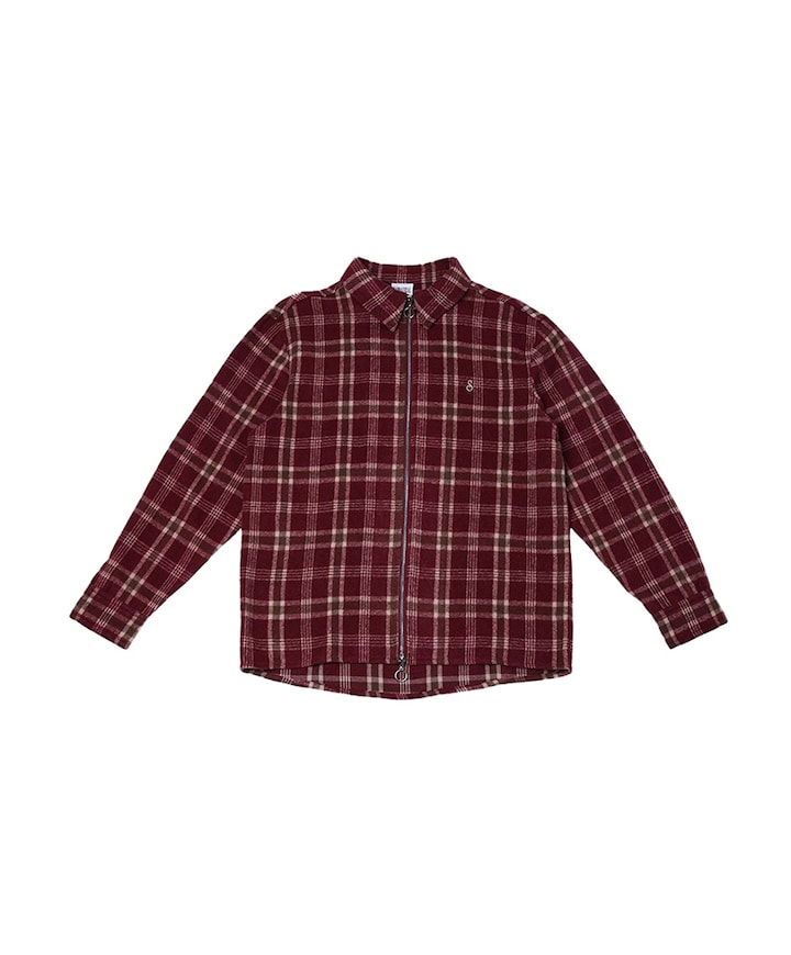 Overshirt lange mouw bordeaux