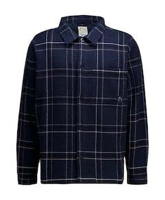 Heren overshirt blauw