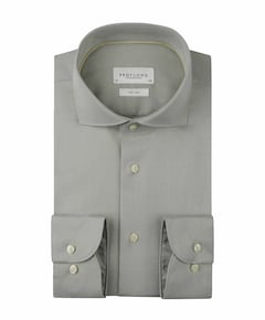 Heren overhemd lange mouw groen