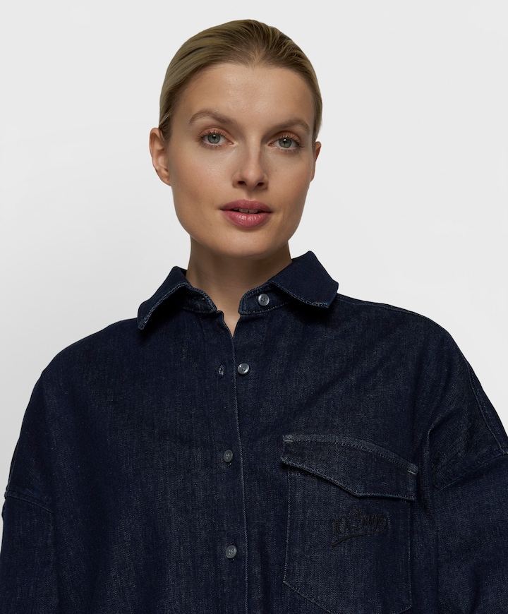 Dames blouse blauw