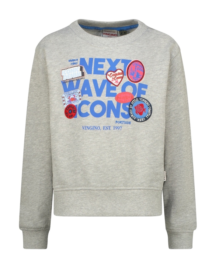 Meisjes sweater grijs